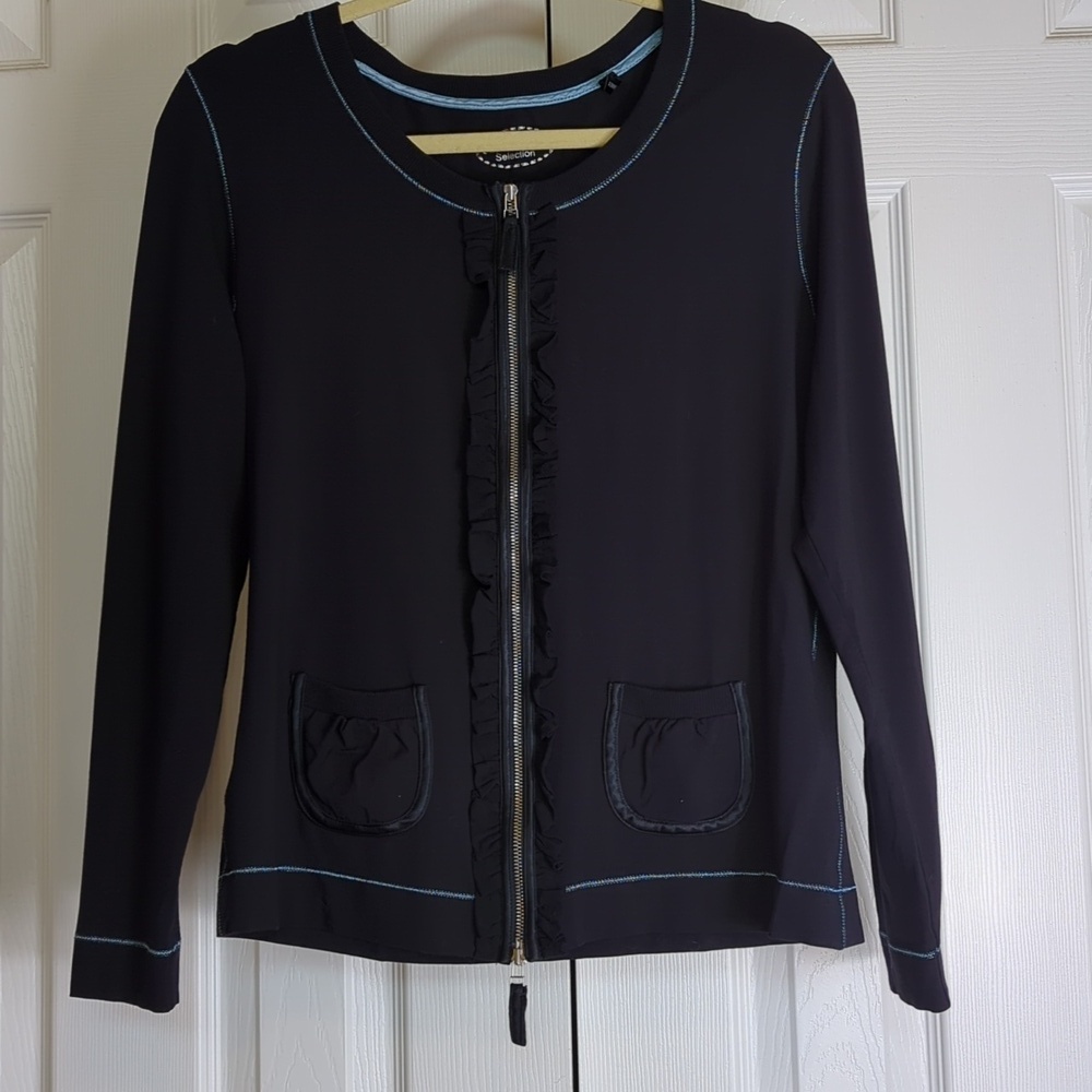 Basler Zipper Jacket Dark Navy Medium